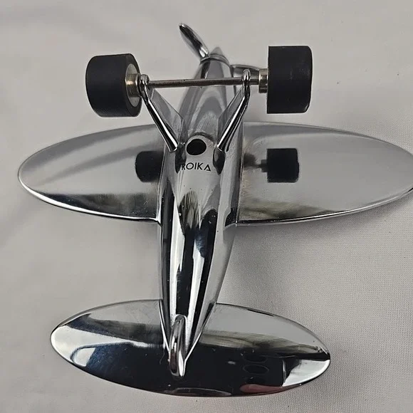 TROIKA Germany Polished Metal Airplane Magnetic Paperweight / Desk Decor - Picture 6 of 8